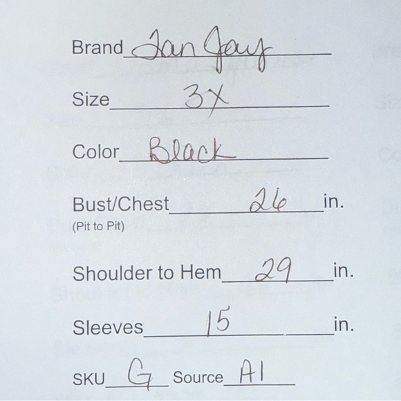 TanJay Black Open Front Duster Cardigan Ribbed Long Sleeve Plus 3X - Picture 8 of 8